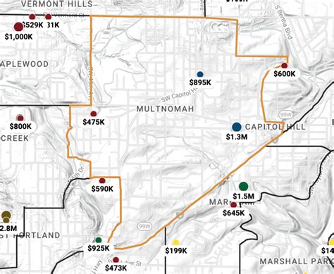 multnomah village map.
